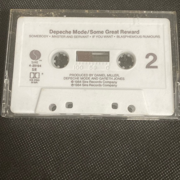 Vintage classic 84’s cassette tape-Some Great Reward by Depeche Mode - Picture 4 of 7